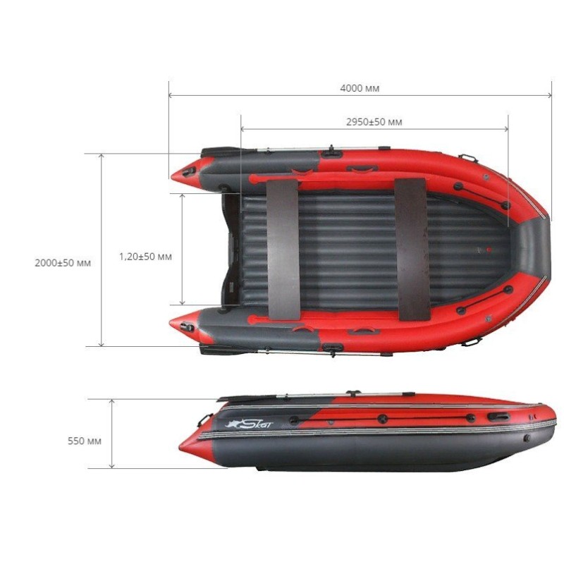 Лодка надувная ПВХ с интегрированным фальшбортом Angler Skat Triton 400NDFi, НДНД, хаки/оливковый