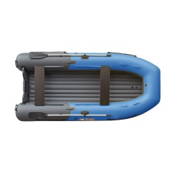 Лодка надувная ПВХ Angler Reef Triton 400 S-Max, НДНД, черный/голубой