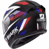 Мотошлем Shark D-Skwal 3 Firstlap, черный матовый/синий/красный, размер M