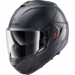 Мотошлем Shark OXO Blank Gun Metal, черный, размер M