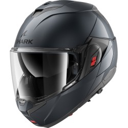 Мотошлем Shark OXO Blank Gun Metal, черный, размер M