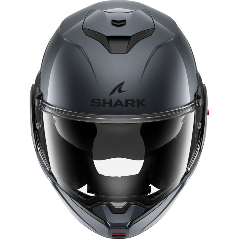 Мотошлем Shark OXO Blank Gun Metal, черный, размер M