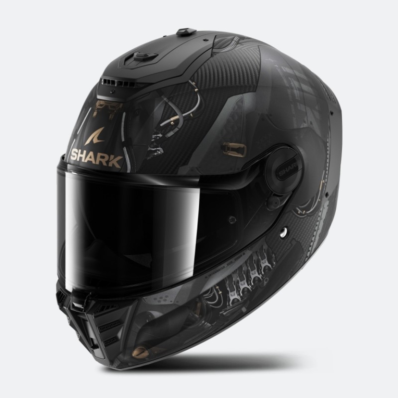 Мотошлем Shark Spartan RS Carbon Xbot, черный/серый/желтый, размер L