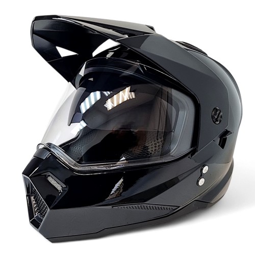 Мотошлем детский AiM JK802Y, черный, размер Y/L