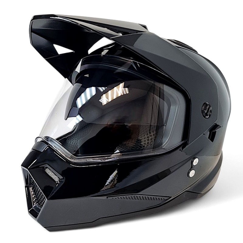 Мотошлем детский AiM JK802Y, черный, размер Y/L