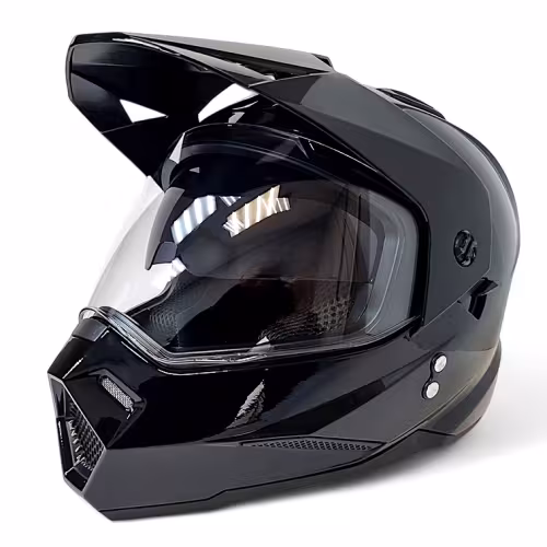 Мотошлем детский AiM JK802Y, черный, размер Y/M