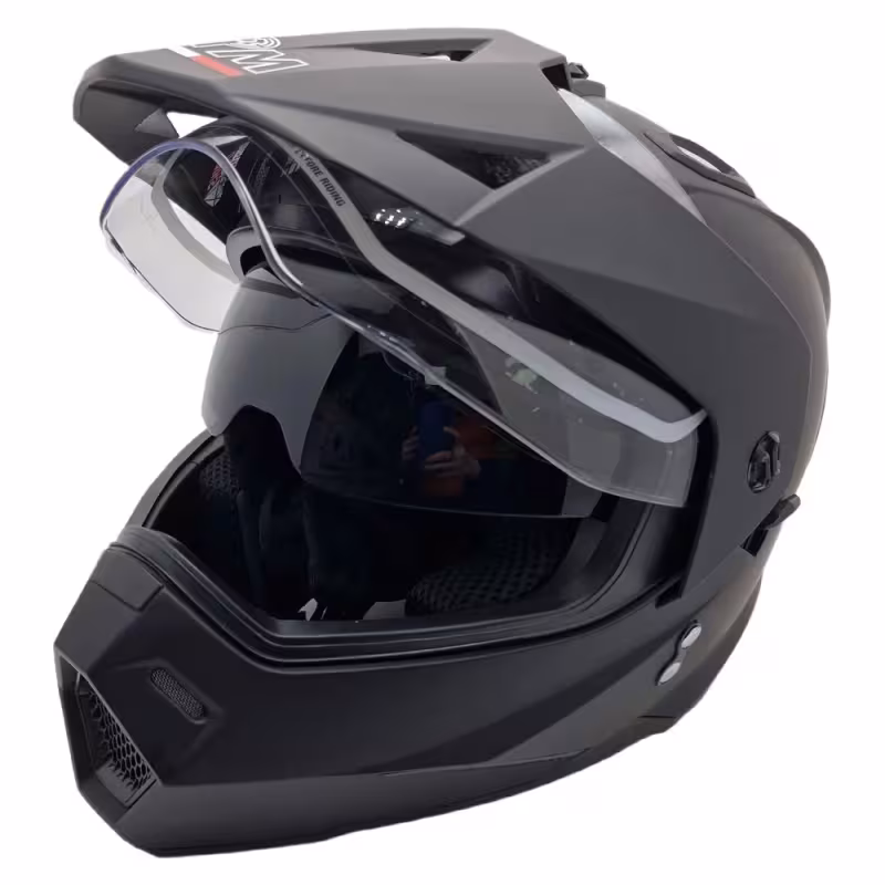 Мотошлем детский AiM JK802Y, черный матовый, размер Y/L