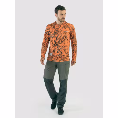 Джерси мужское Triton Gear Orange Print, InterLock, оранжевый, размер 44-46