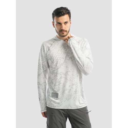 Джерси с капюшоном мужское Triton Gear S00014, InterLock, белый, размер 44-46