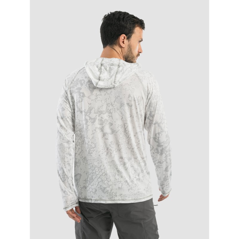 Джерси с капюшоном мужское Triton Gear S00014, InterLock, белый, размер 44-46