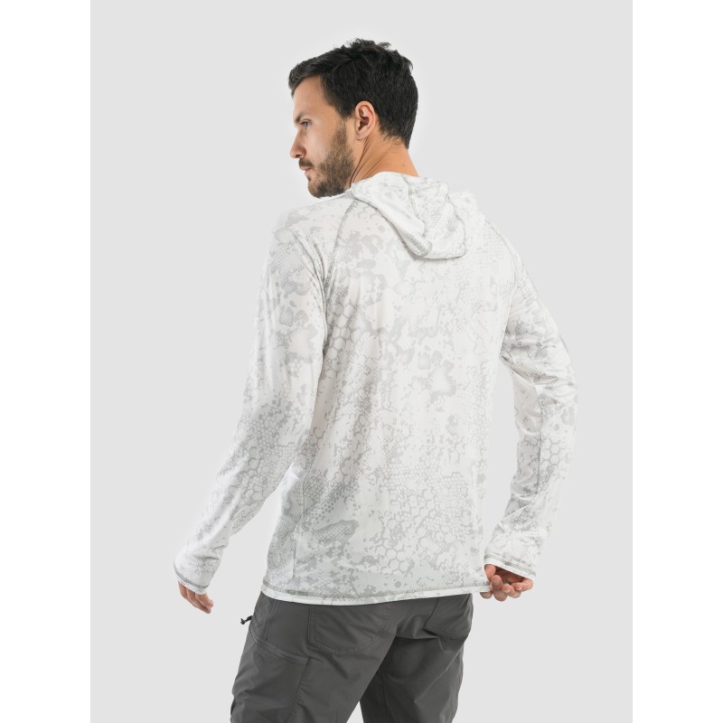 Джерси с капюшоном мужское Triton Gear S00014, InterLock, белый, размер 44-46