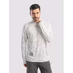 Джерси с капюшоном мужское Triton Gear S00014, InterLock, белый, размер 52-54