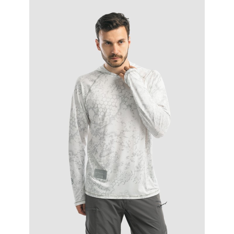 Джерси с капюшоном мужское Triton Gear S00014, InterLock, белый, размер 52-54