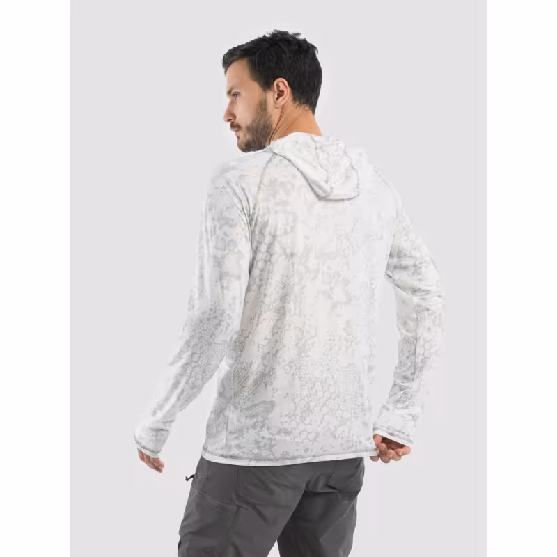 Джерси с капюшоном мужское Triton Gear S00014, InterLock, белый, размер 52-54