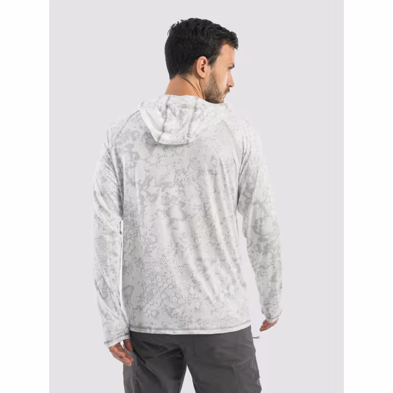 Джерси с капюшоном мужское Triton Gear S00014, InterLock, белый, размер 56-58