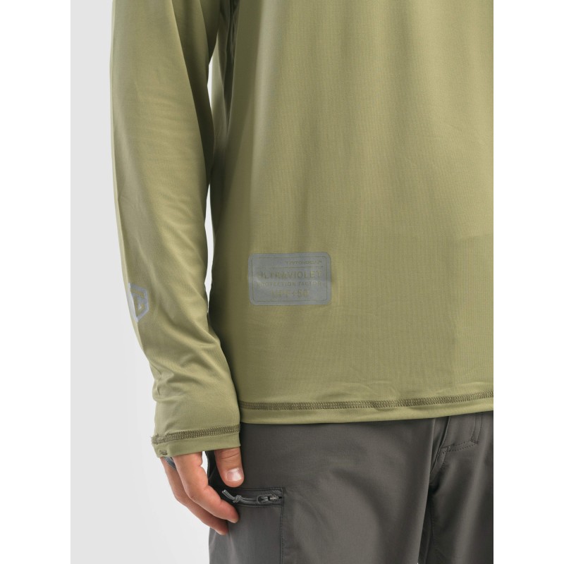 Джерси с капюшоном мужское Triton Gear S00019, InterLock, хаки, размер 44-46