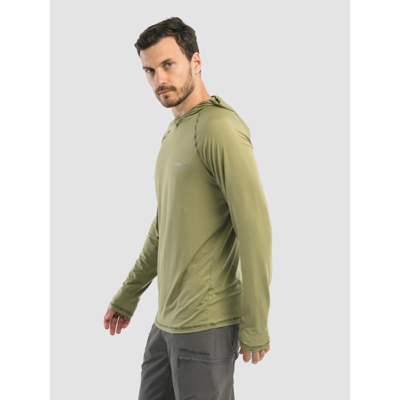 Джерси с капюшоном мужское Triton Gear S00019, InterLock, хаки, размер 44-46