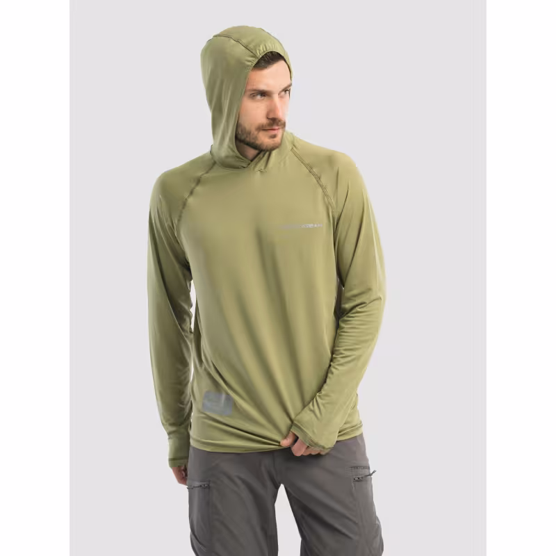 Джерси с капюшоном мужское Triton Gear S00019, InterLock, хаки, размер 48-50