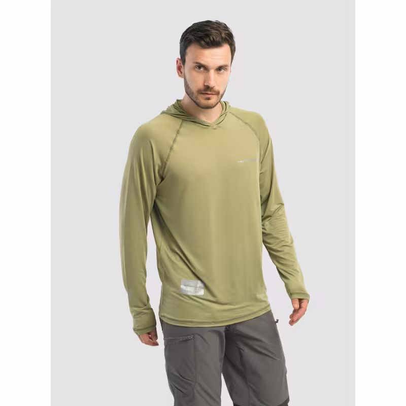 Джерси с капюшоном мужское Triton Gear S00019, InterLock, хаки, размер 52-54