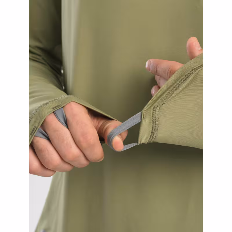 Джерси с капюшоном мужское Triton Gear S00019, InterLock, хаки, размер 56-58