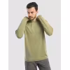 Джерси с капюшоном мужское Triton Gear S00019, InterLock, хаки, размер 60-62