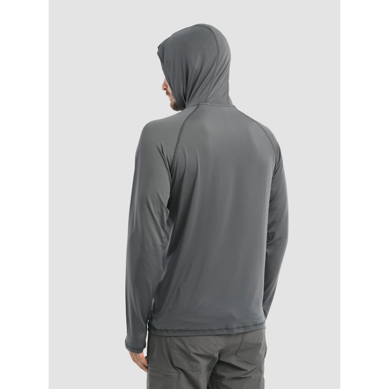 Джерси с капюшоном мужское Triton Gear S00014, InterLock, серый, размер 52-54