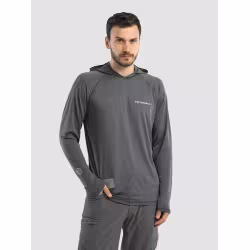 Джерси с капюшоном мужское Triton Gear S00014, InterLock, серый, размер 60-62