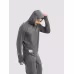 Джерси с капюшоном мужское Triton Gear S00014, InterLock, серый, размер 60-62