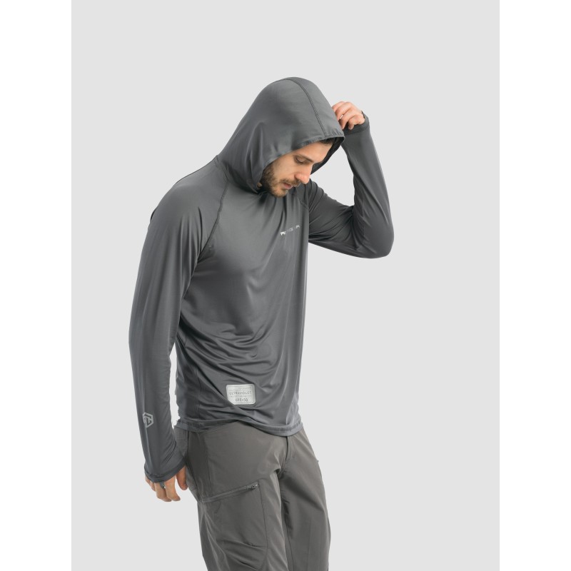 Джерси с капюшоном мужское Triton Gear S00014, InterLock, серый, размер 60-62