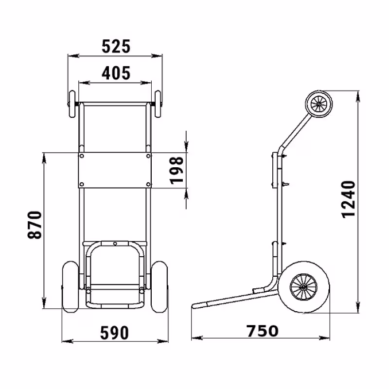 Тележка для ПЛМ Техномарин 060122T