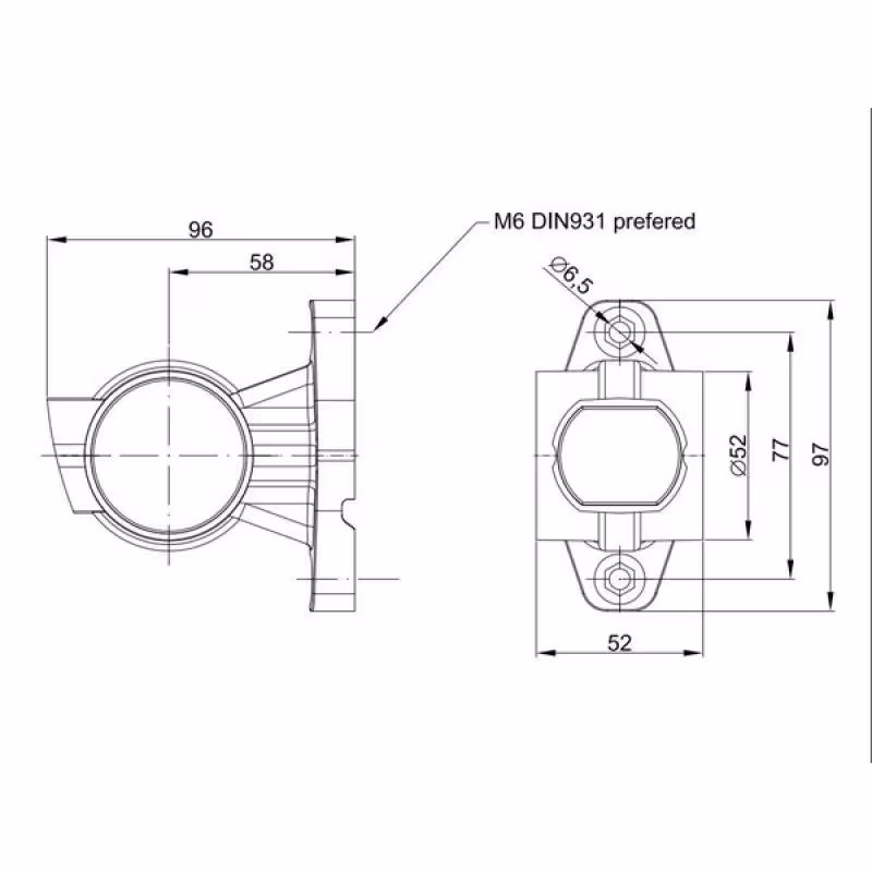 Фонарь габаритный Fristom FT-140AP, 3-функциональный, правый