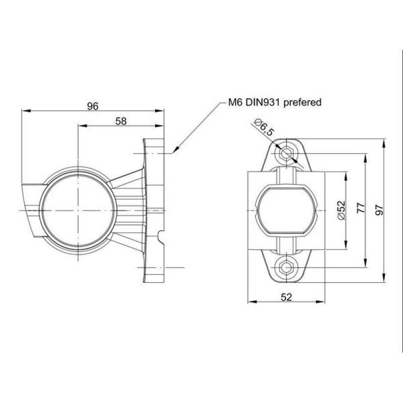 Фонарь габаритный Fristom FT-140AP, 3-функциональный, правый