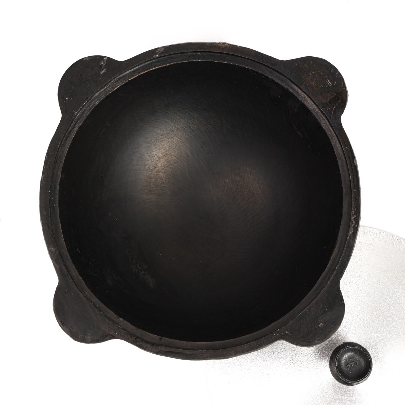 Казан чугунный с алюминиевой крышкой Шафран, круглое дно, 8 л