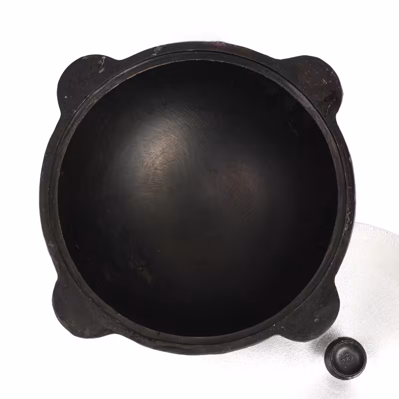 Казан чугунный с алюминиевой крышкой Шафран, круглое дно, 6 л