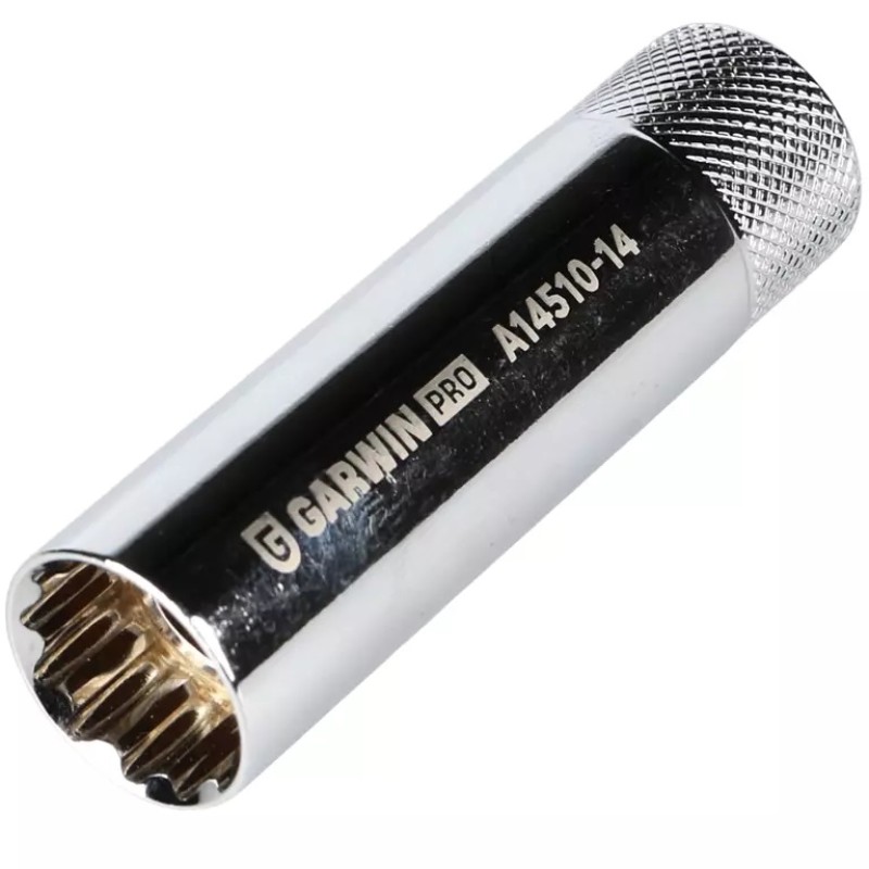 Головка свечная магнитная Garwin A14510-14, 12-гранная, 14 мм, 3/8