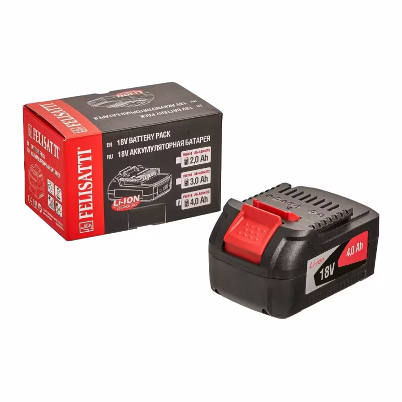 Аккумулятор для электроинструмента Felisatti АБ-4.0 АЧ/Л3 (Li-ion, 18В, 4Ач)