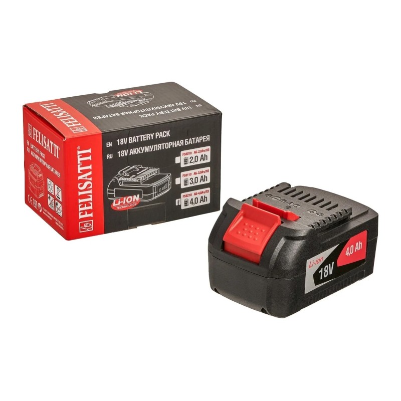 Аккумулятор для электроинструмента Felisatti АБ-4.0 АЧ/Л3 (Li-ion, 18В, 4Ач)