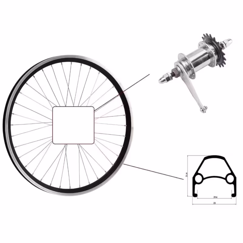 Колесо велосипедное Forward F0400010 24', заднее