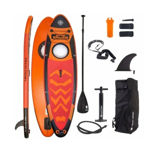SUP-доска надувная Tech Team Cruzo Orange, 290x77x10 см
