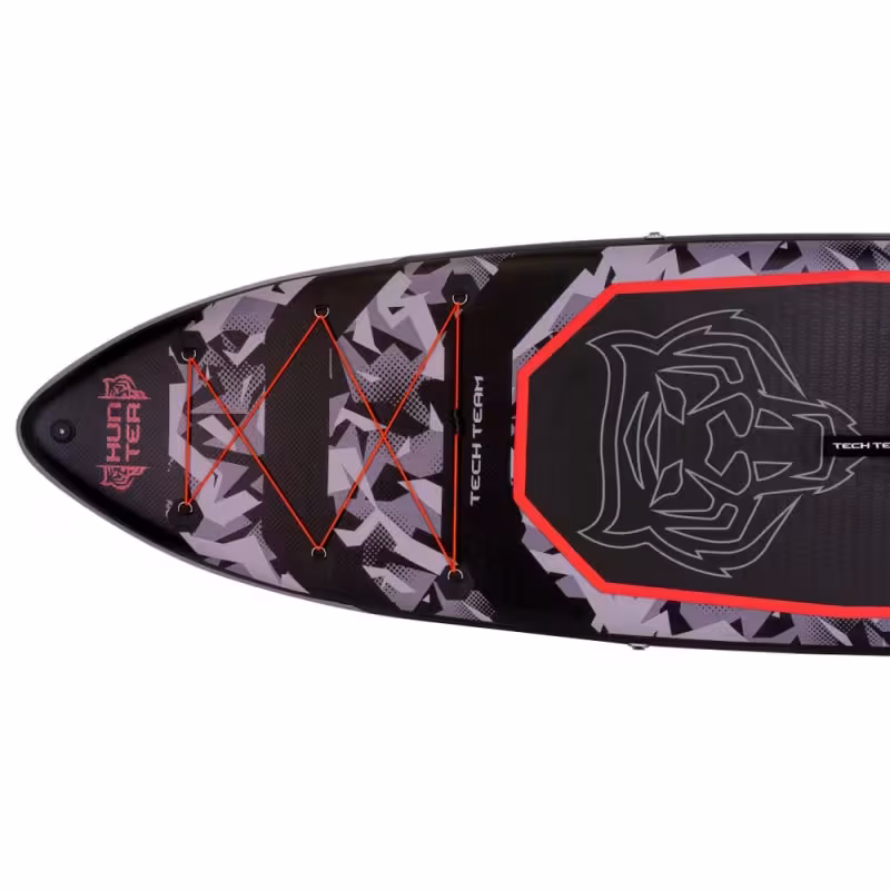 SUP-доска надувная Tech Team Hunter Grey, 335x83x15 см