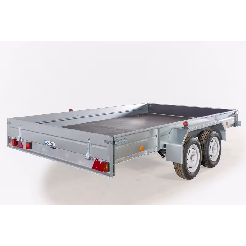 Прицеп бортовой двухосный Вектор ЛАВ 81013А, высокий борт