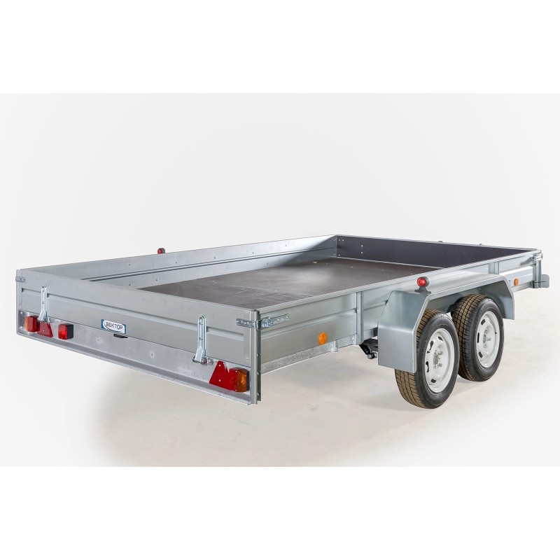 Прицеп бортовой двухосный Вектор ЛАВ 81013А, высокий борт