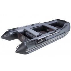 Лодка надувная ПВХ Адмирал 320 Classic, пайол фанерный, серый/черный