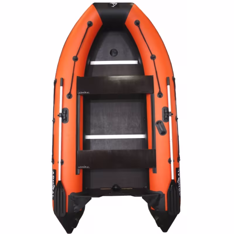 Лодка надувная ПВХ Адмирал 330 CF, пайол фанерный, голубой/черный