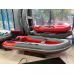 Лодка надувная ПВХ Адмирал 375 S Pro Lite, пайол фанерный, графит/голубой