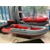 Лодка надувная ПВХ Адмирал 375 S Pro Lite, пайол фанерный, графит/голубой