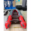 Лодка надувная ПВХ Адмирал 375 S Pro Lite, пайол фанерный, графит/голубой