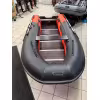 Лодка надувная ПВХ Адмирал 375 S Pro Lite, пайол фанерный, графит/голубой