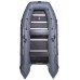 Лодка надувная ПВХ Адмирал 380, пайол фанерный, серый/голубой/черный
