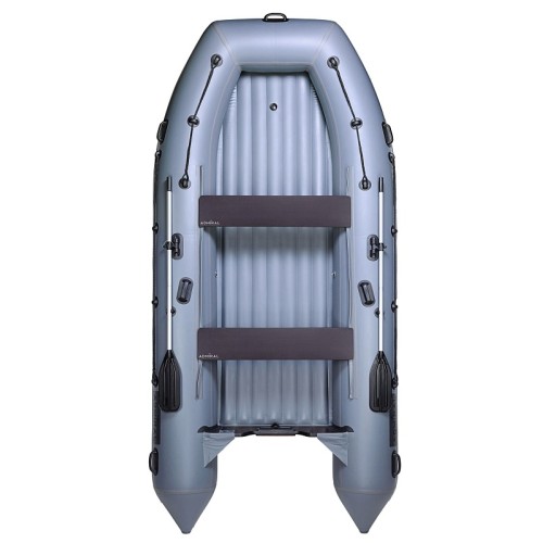 Лодка надувная ПВХ Адмирал 410, НДНД, серый